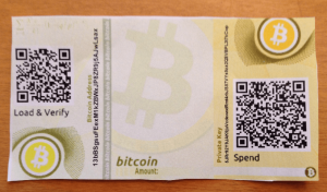 ビットコインのペーパーウォレット　コールドウォレット